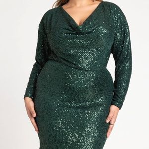 Mini Cowl Sequin Dress